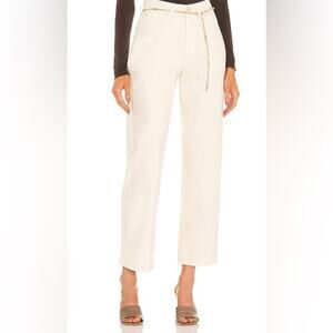 WeworeWhat High Rise Dad Jean In Cream Unbleached  NWT size 27